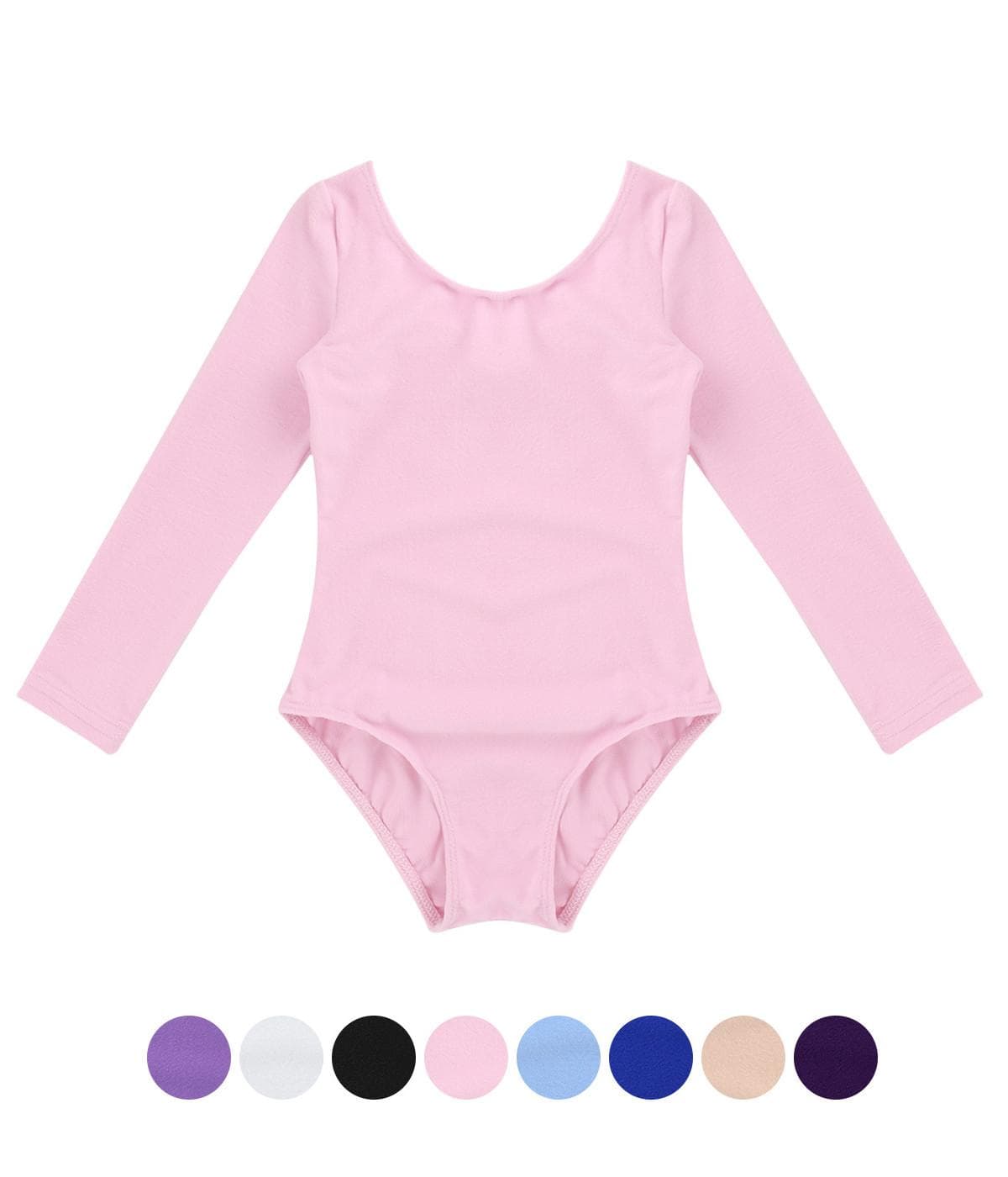 Ballet Costumes Kids Long Sleeve Dance Bodysuit Gymnastics Leotard Girls Ballet Tutu Dancerwear cm blue
