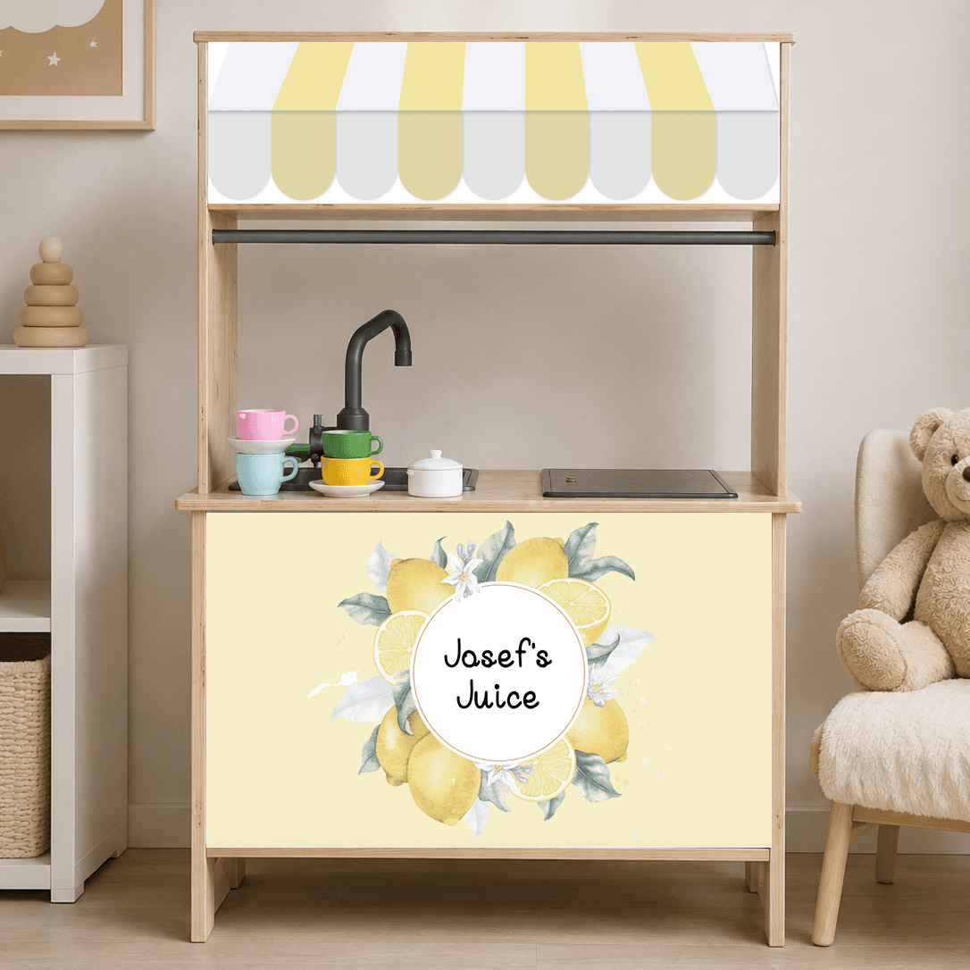 Self-adhesive decals for Ikea Duktig – personal stickers for play kitchens – Juicebar