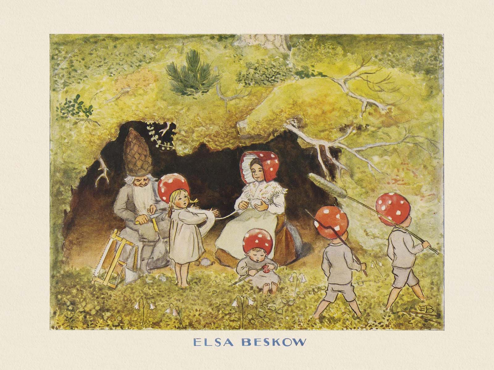 Poster - Elsa Beskow Forest