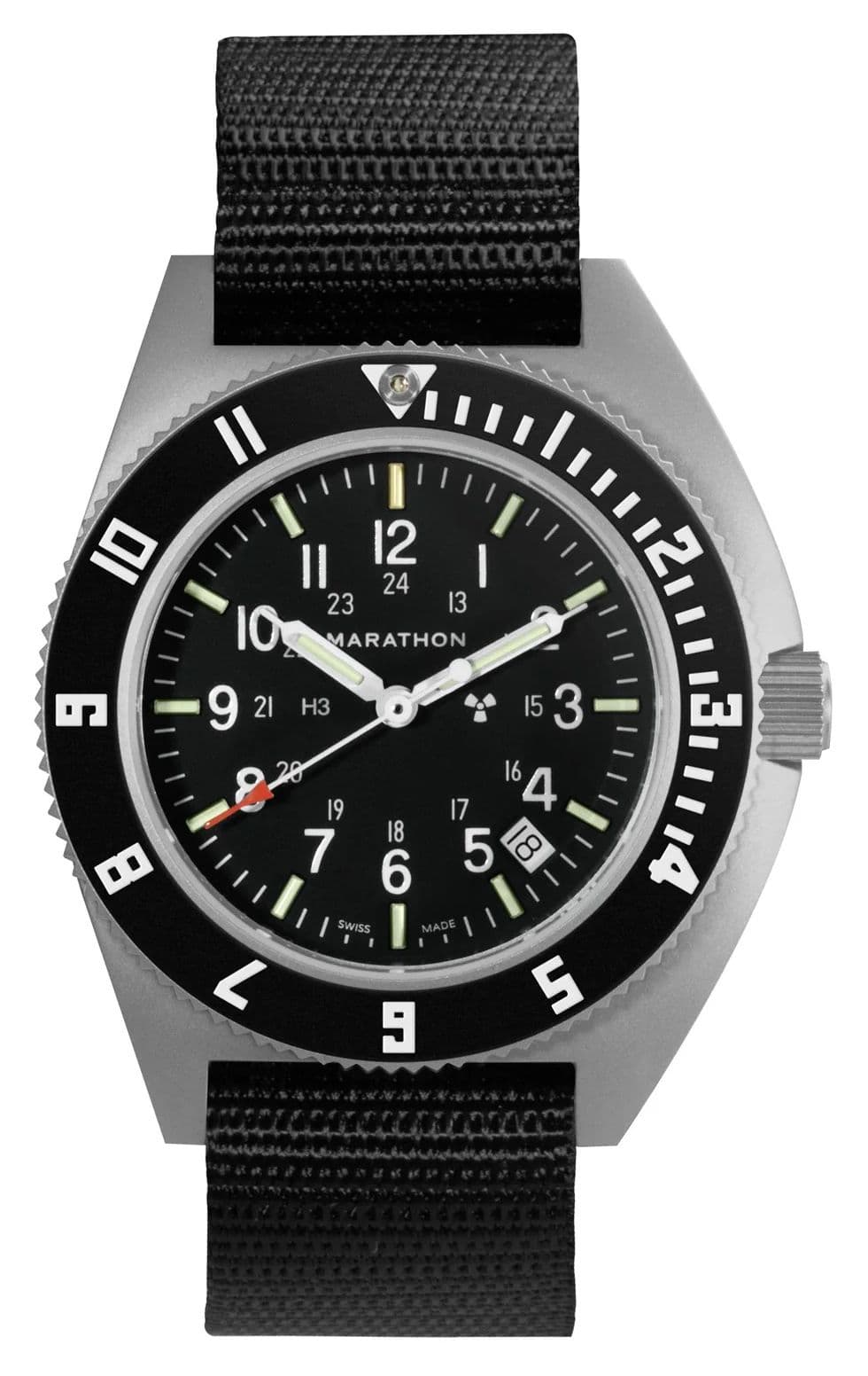 Marathon SSNAV-D Steel Navigator Date Quartz (41mm) Black Watch