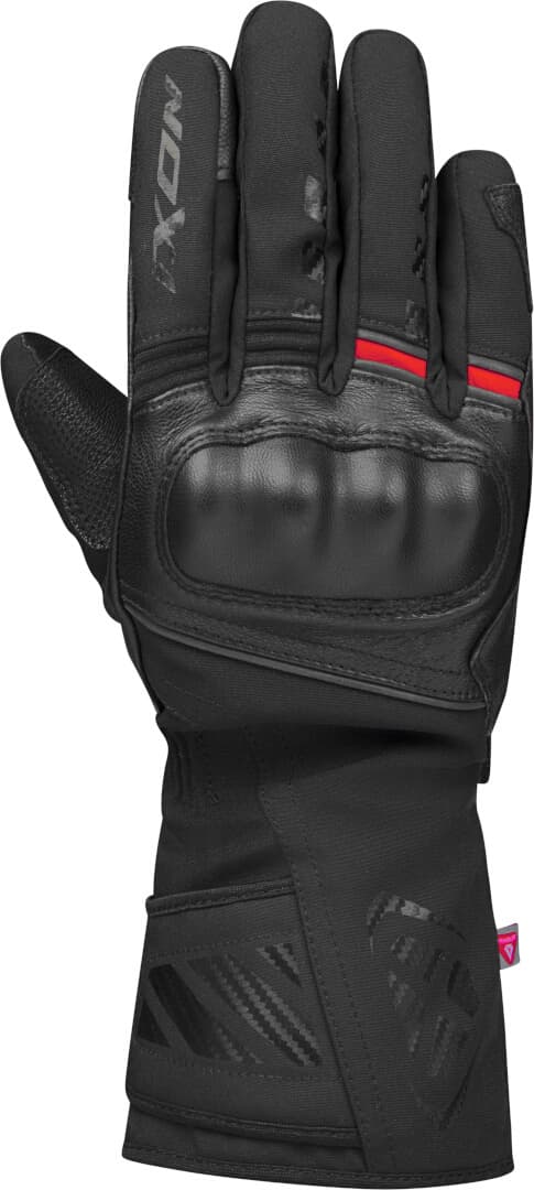 Ixon Pro Rescue 3 Waterproof Winter Motorcycle Gloves, black-red, Size 4XL for Men