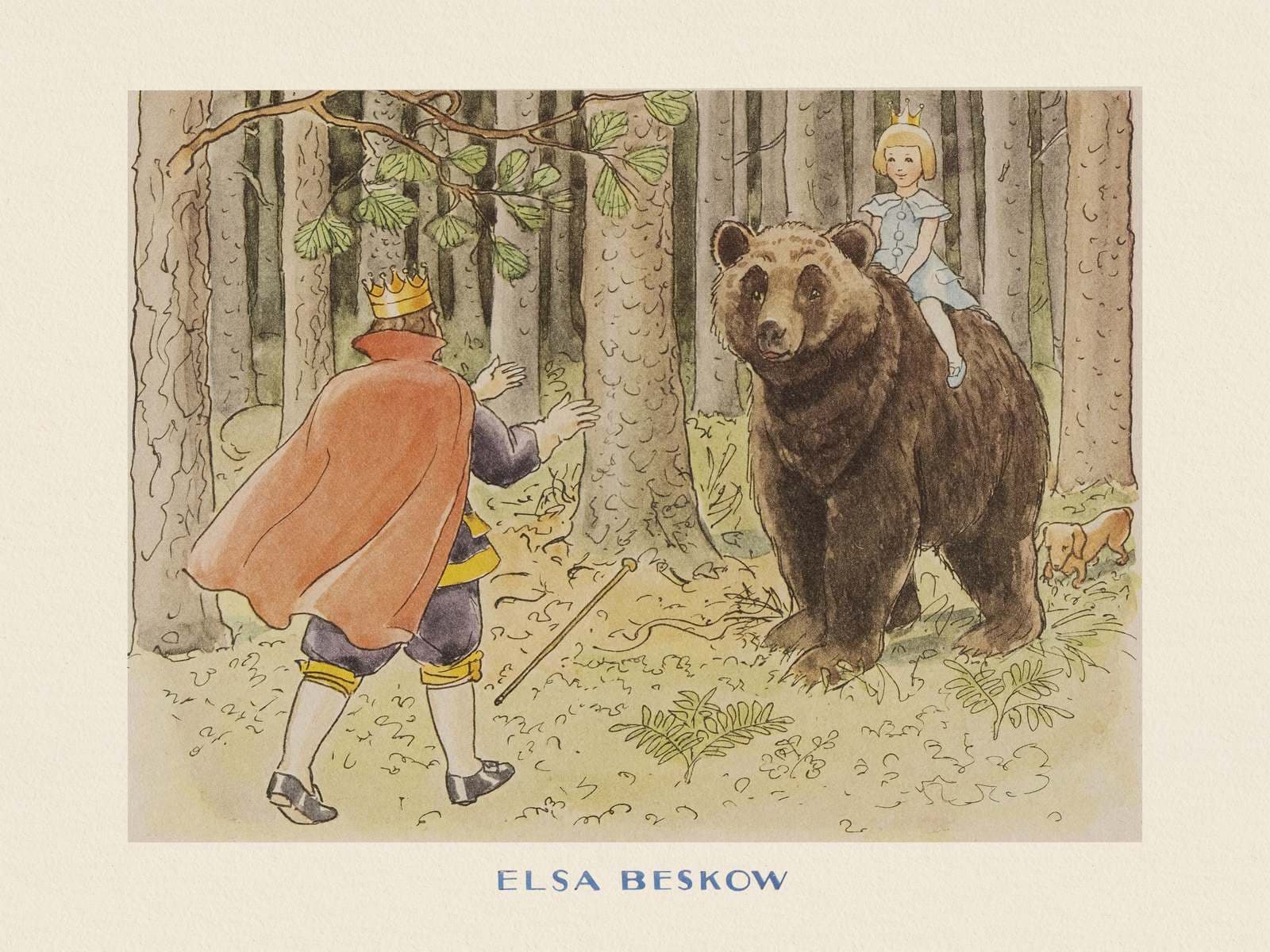 Poster - Elsa Beskow Bear Forest