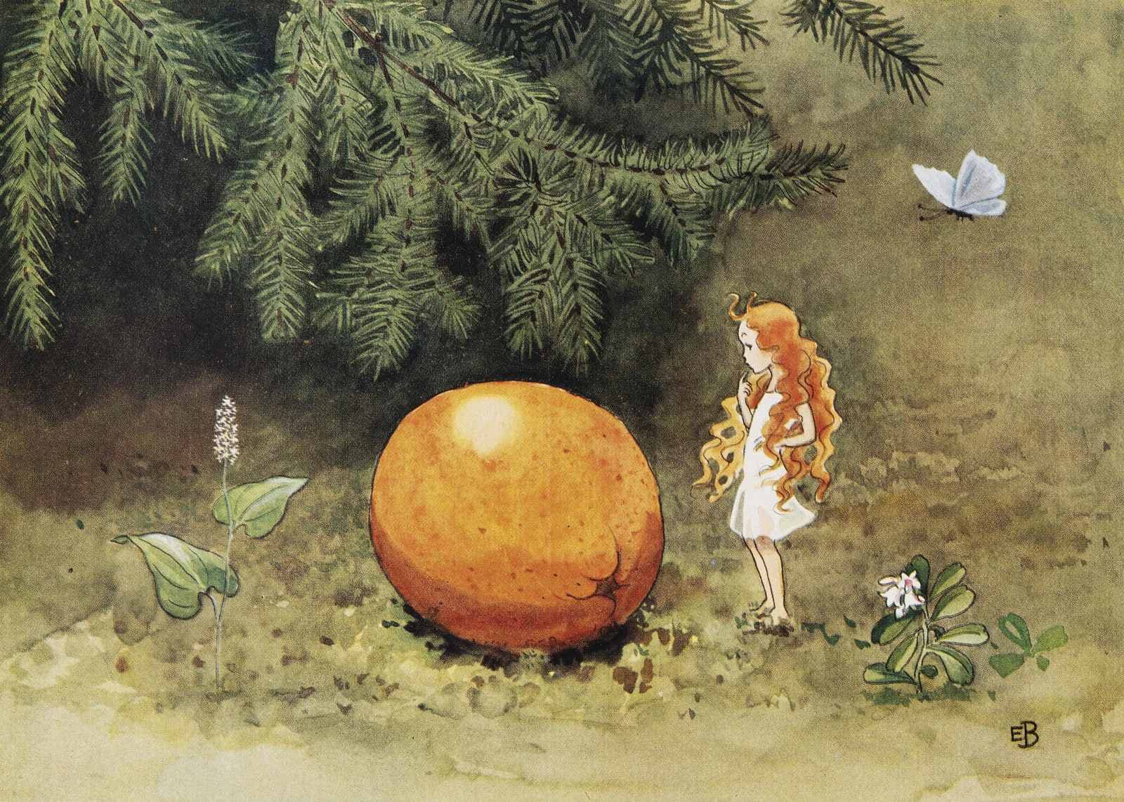 Poster - Elsa Beskow Orange