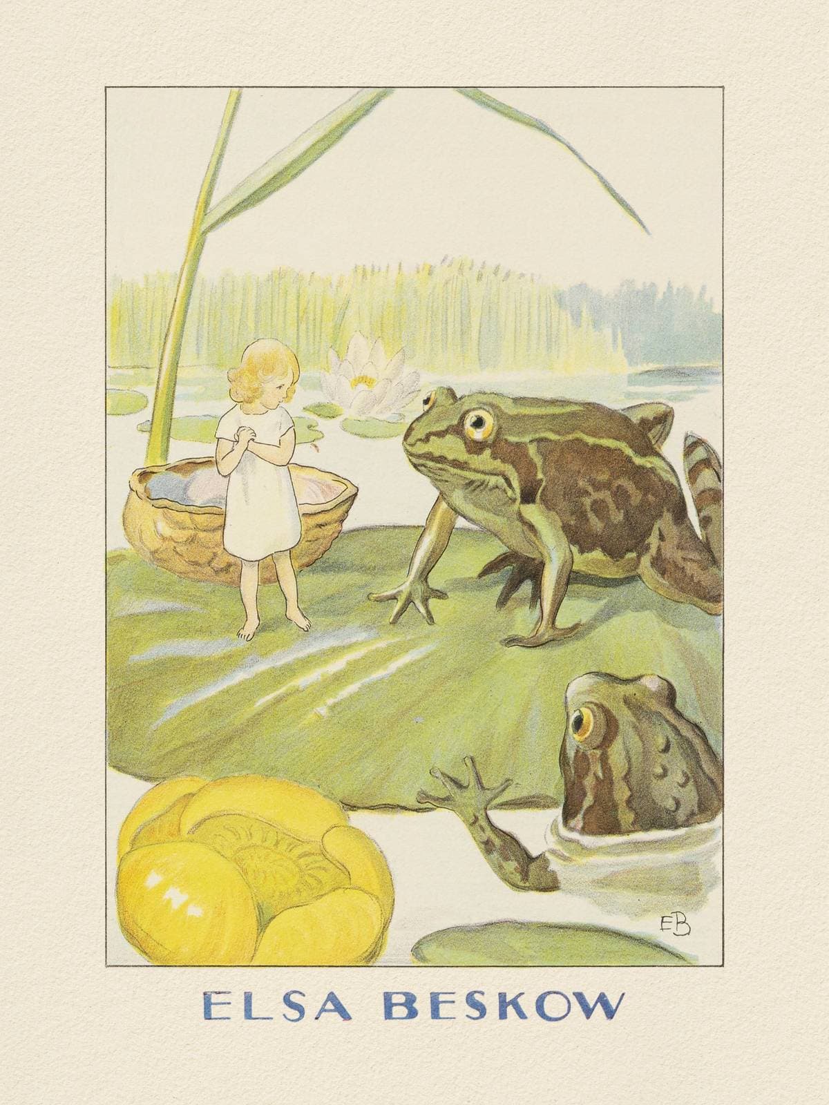 Poster - Elsa Beskow Frog