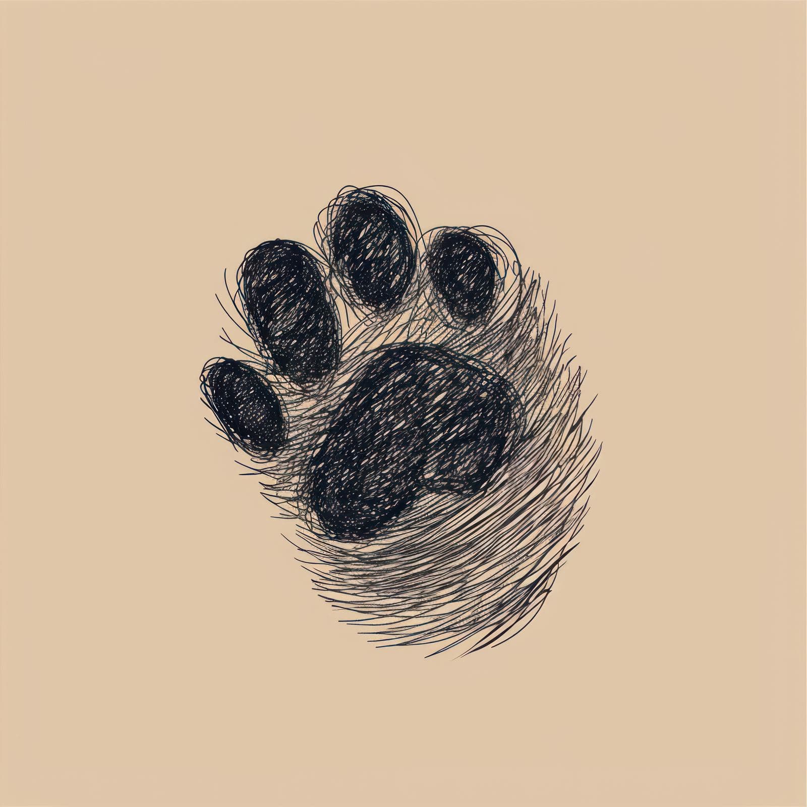Poster - Paw Print