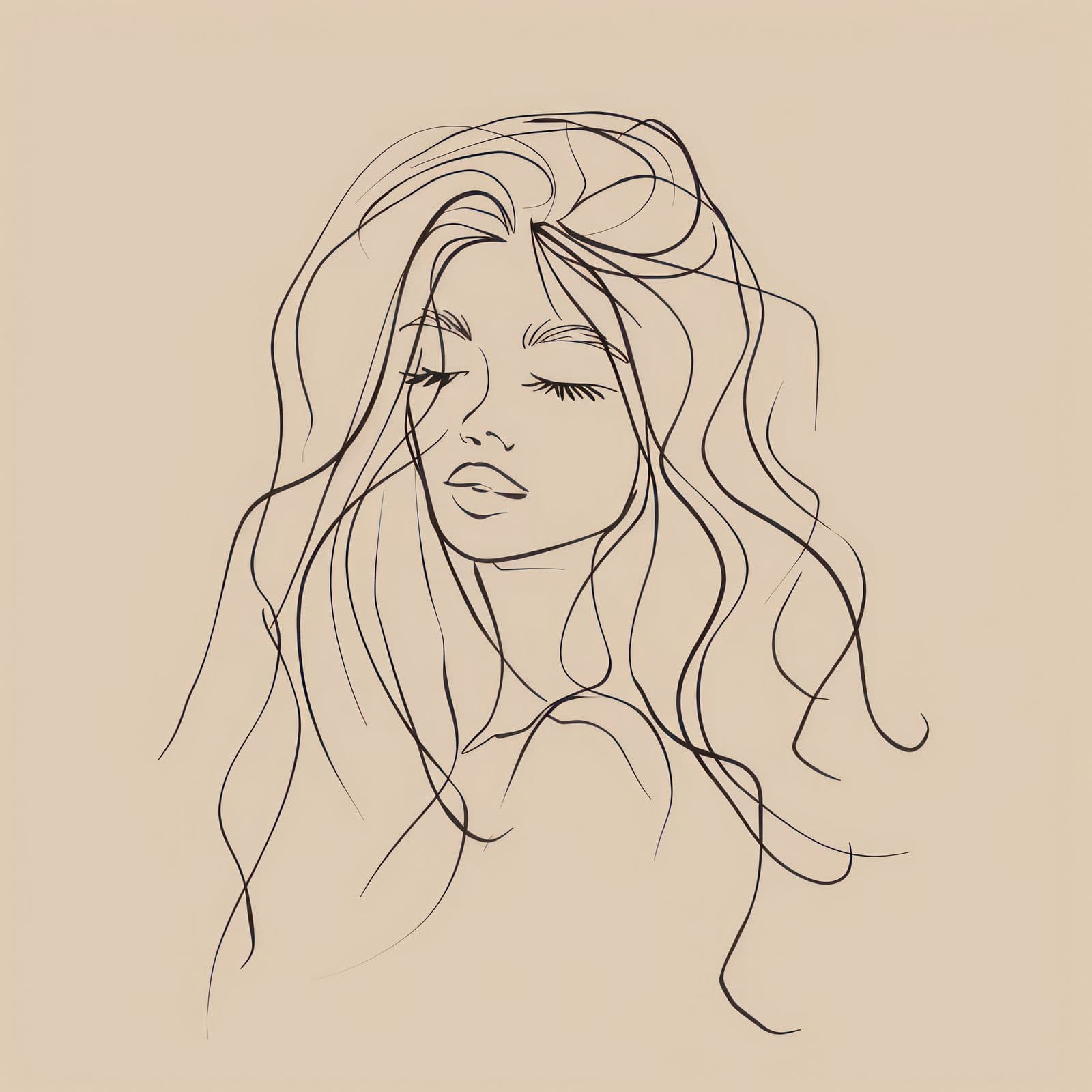 Poster - Elegant Line Art