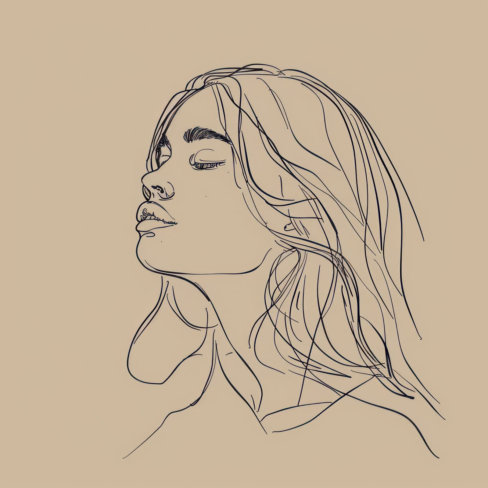 Poster - Artistic Line Drawing