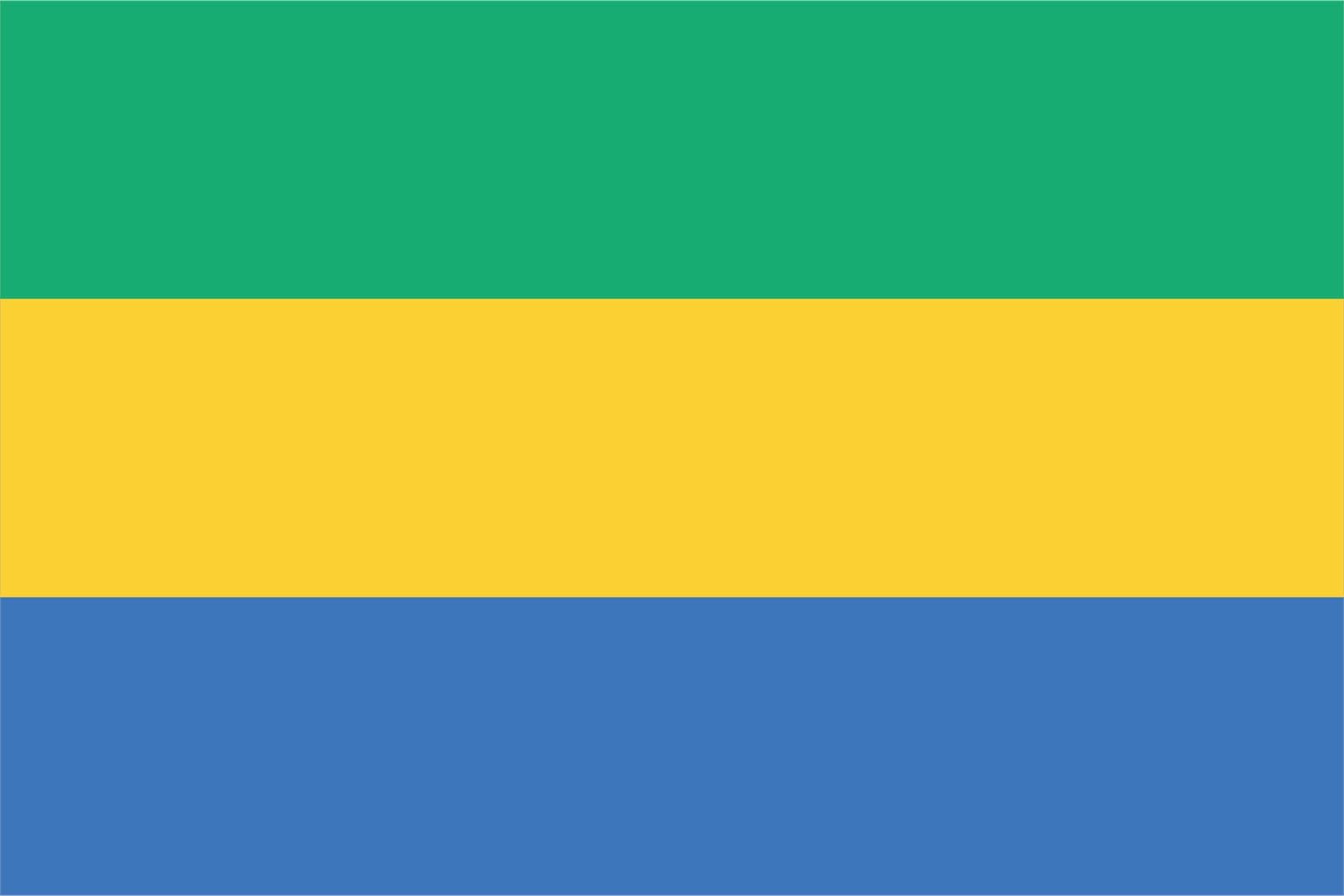 Gabon Flag - Sticker