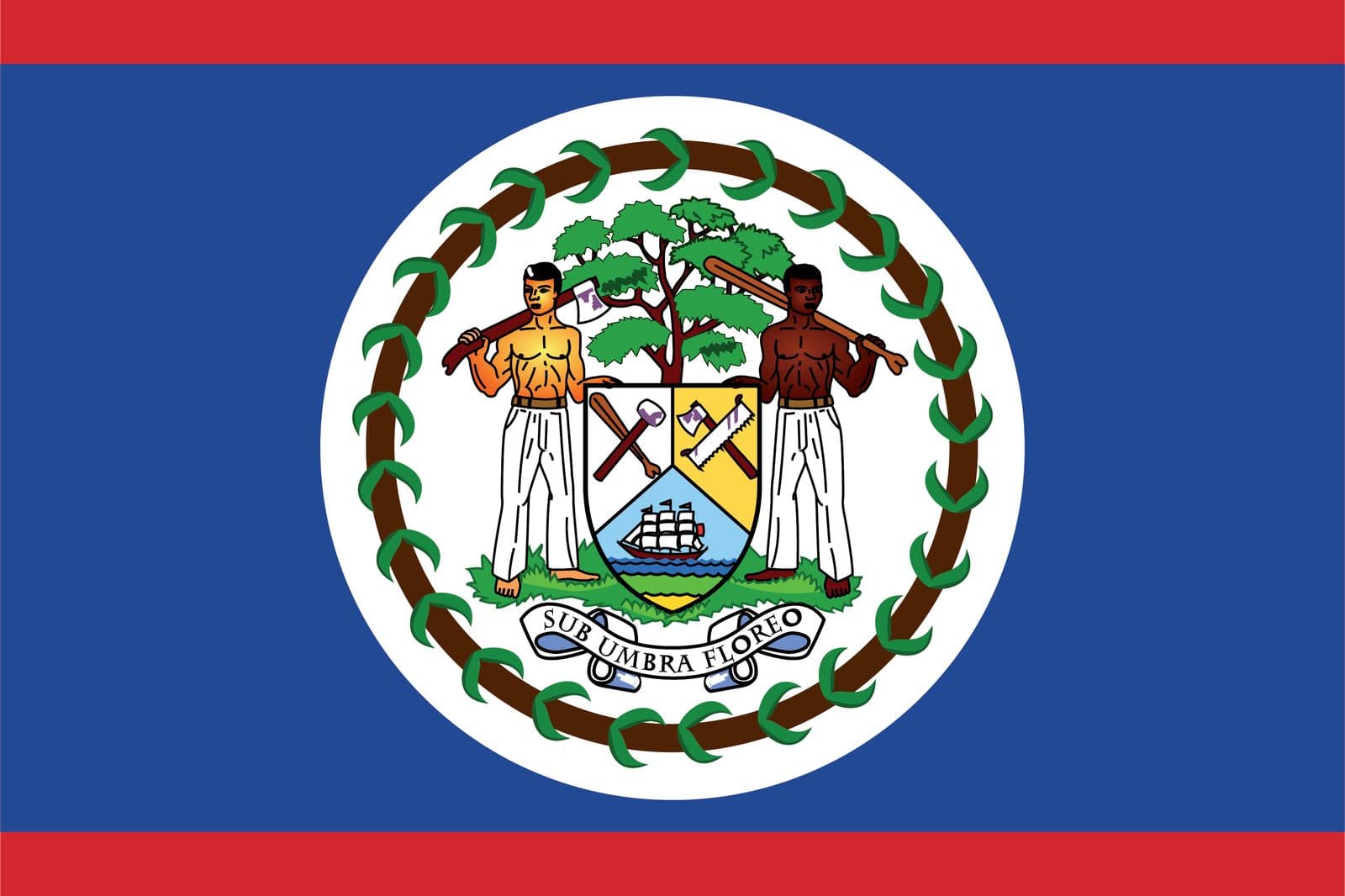 Belize Flag - Sticker