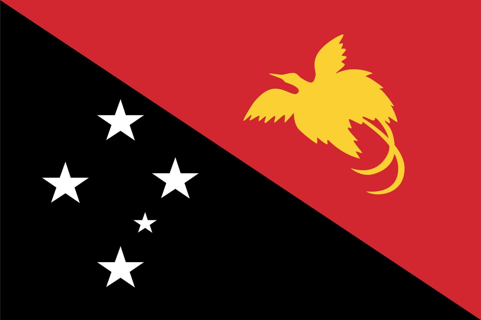 Papua New Guinea Flag - Sticker