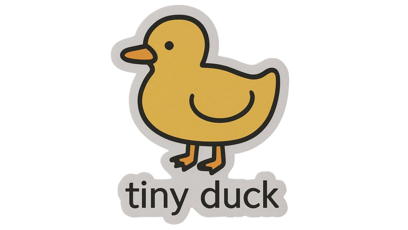 Sticker - Tiny Duck - 4 Stickers