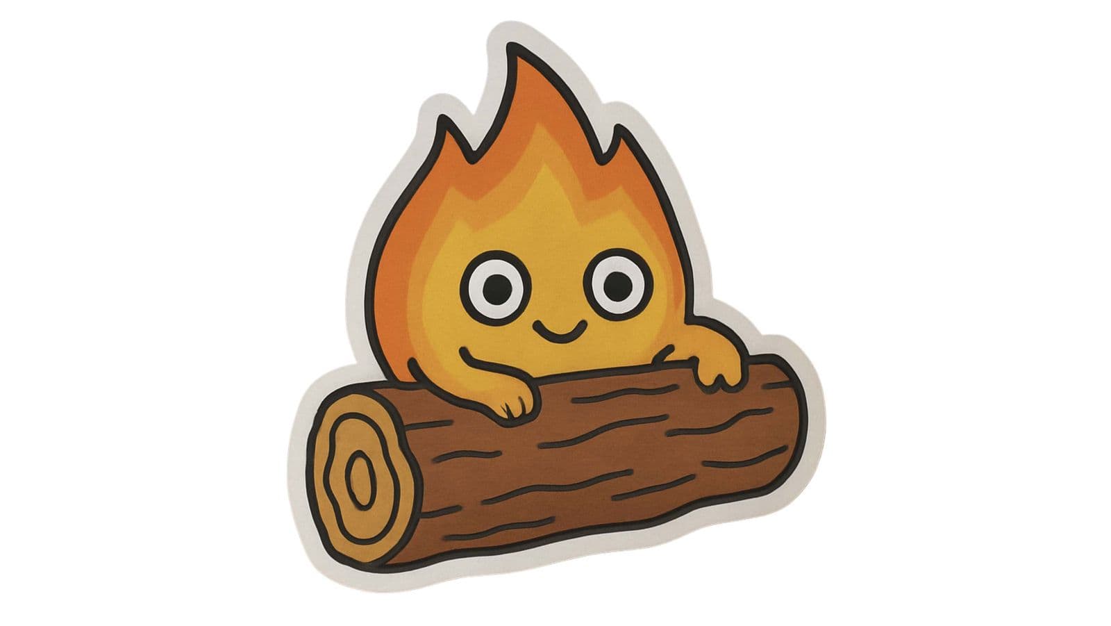 Sticker - Cute Campfire - 4 Stickers