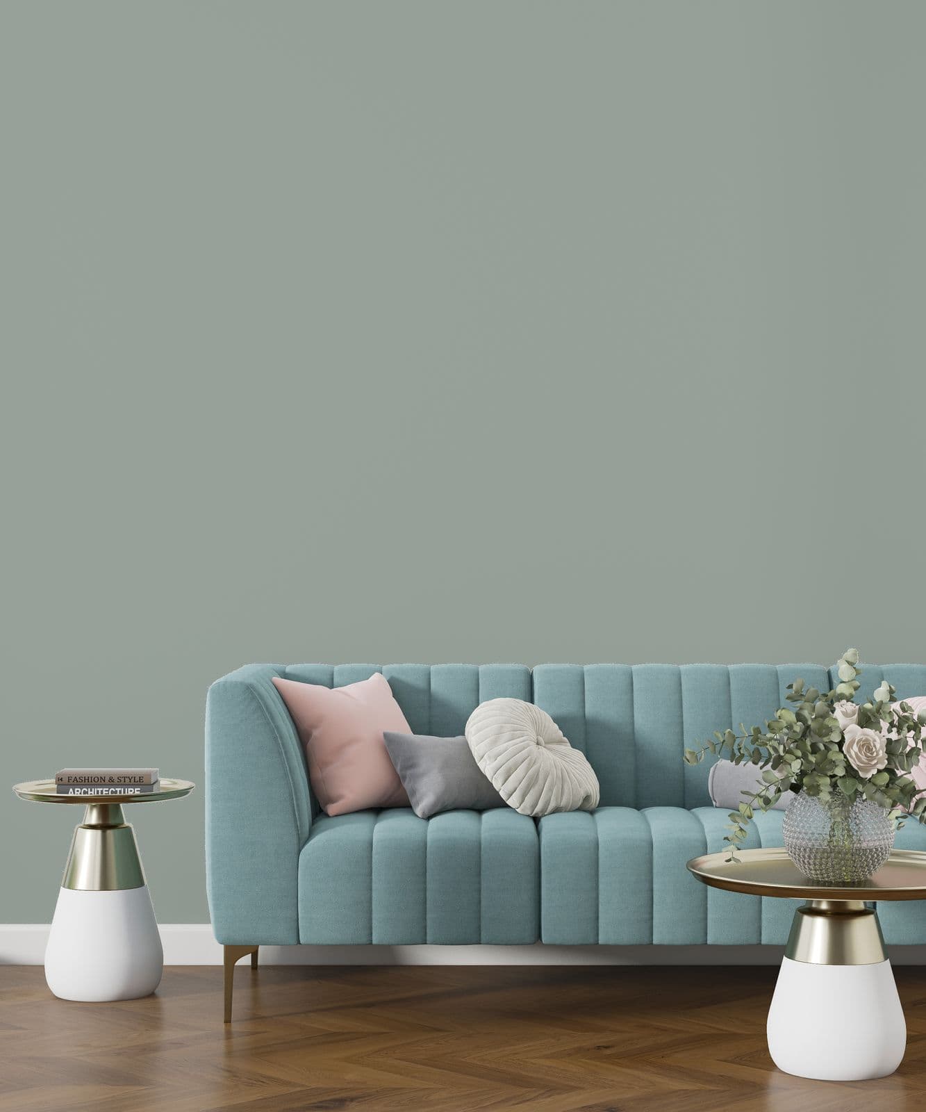 Wallpaper - Soft Green Minimalist