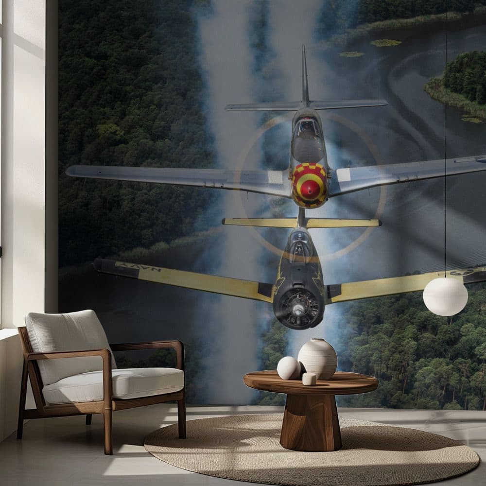 Wall Paper - Aerial Performance over Forest